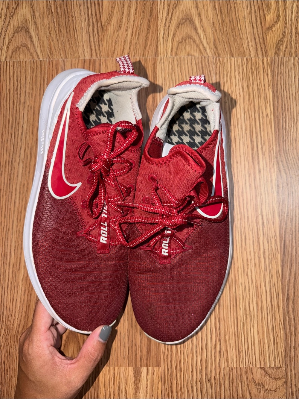 Nike Women’s Red and White Athletic Running Shoes